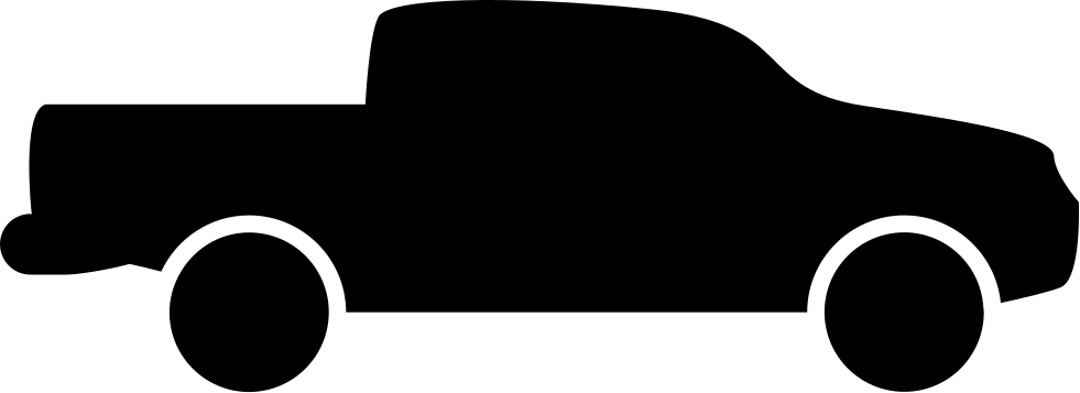 Pick Up Truck Side View Silhouette Svg Png Icon Free - Pick Up Truck Silhouette (981x357)