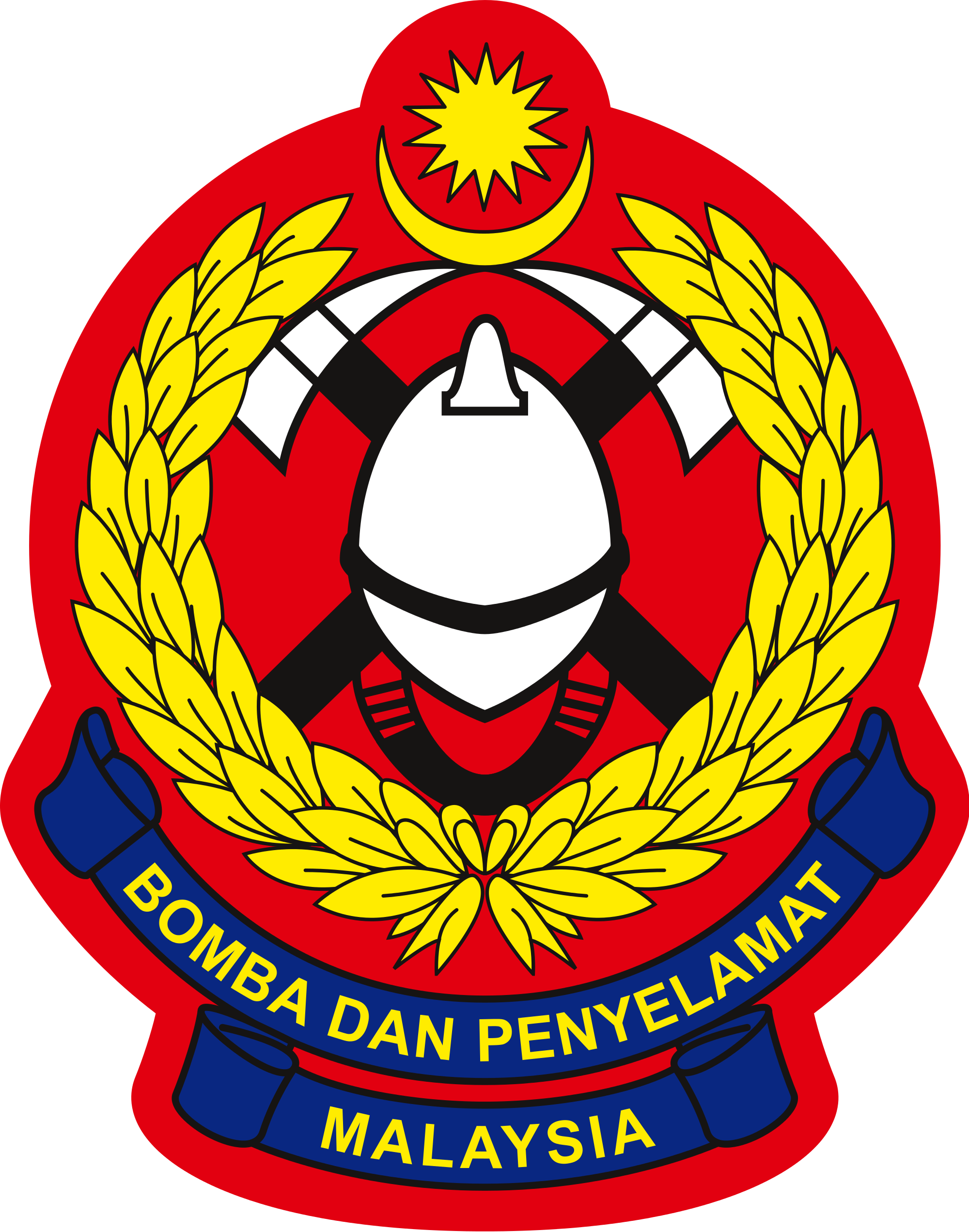 Logo Of The Malaysian Fire And Rescue Department - Fire And Rescue Department Malaysia (2000x2542)