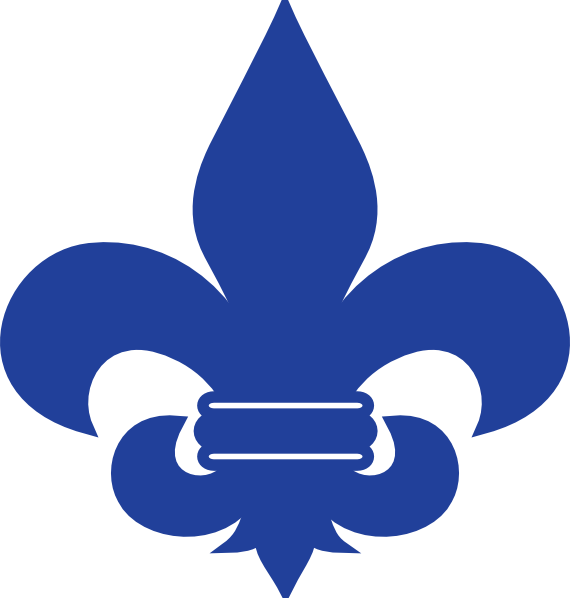 Blue Fleur De Lis Cub Scout Clip Art - St Joan Of Arc School Logo (570x598)
