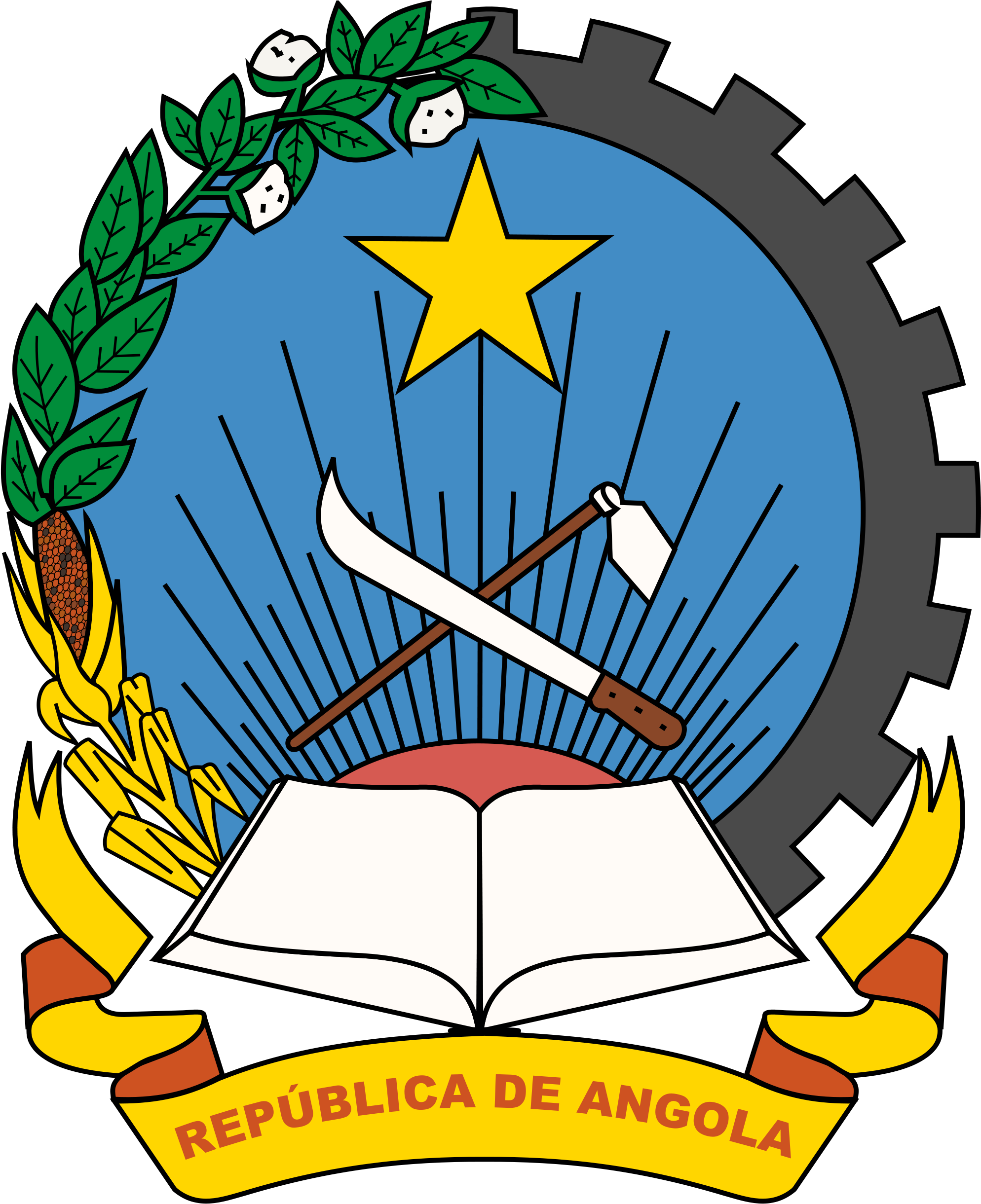 By Web Master - Angola Coat Of Arms (2000x2450)