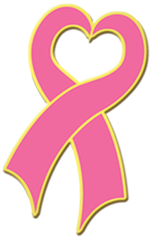 J280 - Heart Cancer Ribbon Png (370x348)