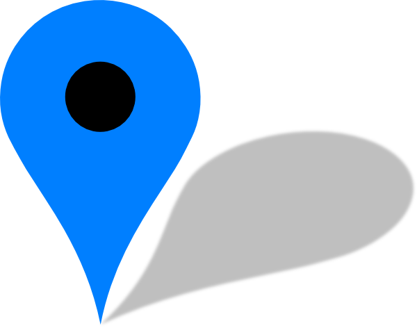 Blue Pin Clip Art At Clker - Logo Of Location (600x472)