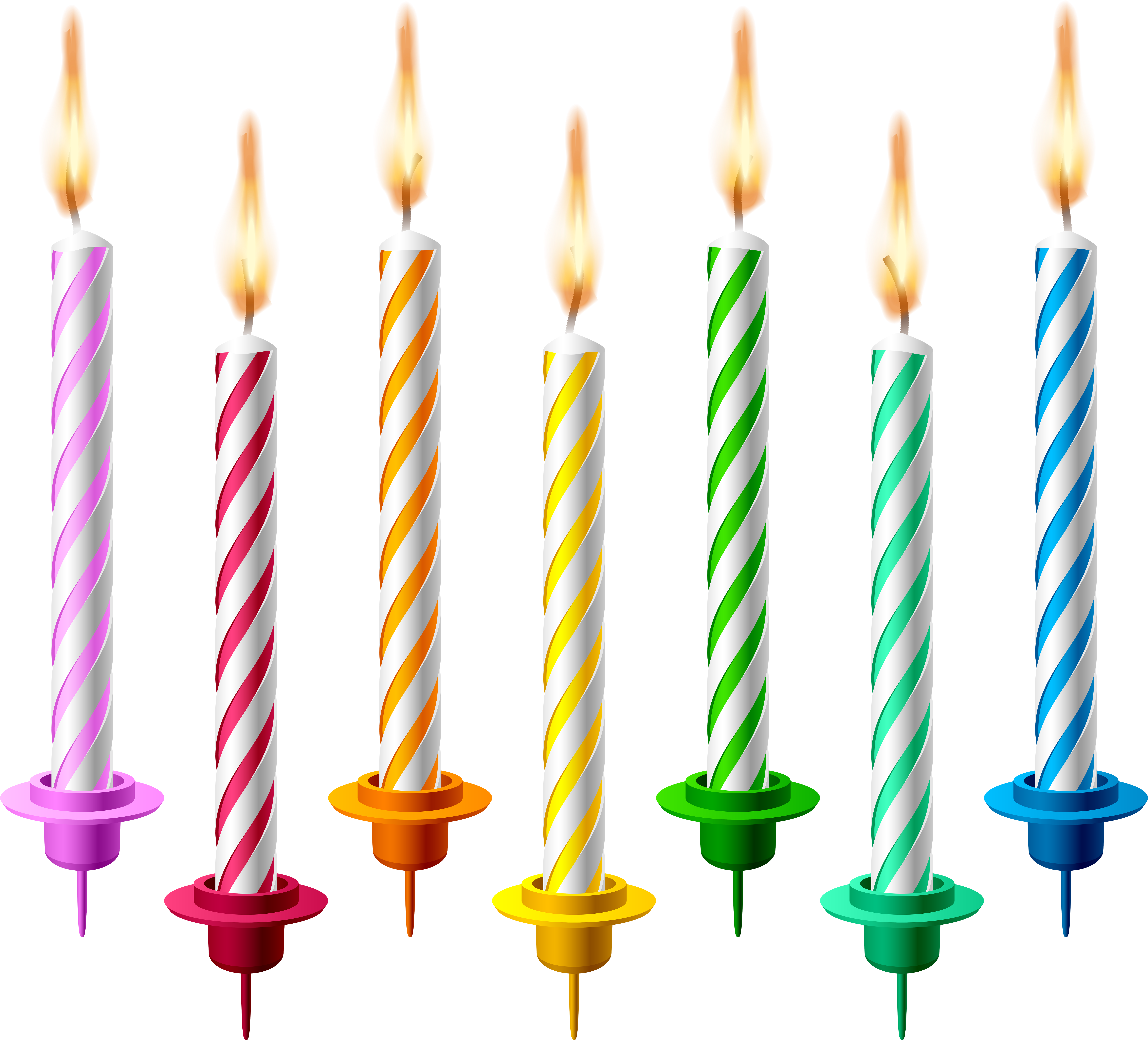 Birthday Candles Png Transparent Clip Art Image - Birthday Candles Png Transparent Clip Art Image (8000x7248)