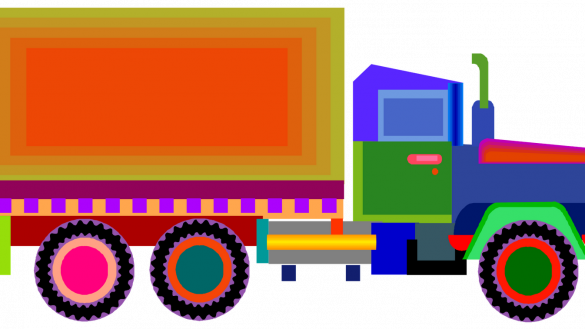 Complete Truck Pictures For Kids Free Download Clip - Truck Clipart For Kids (585x329)