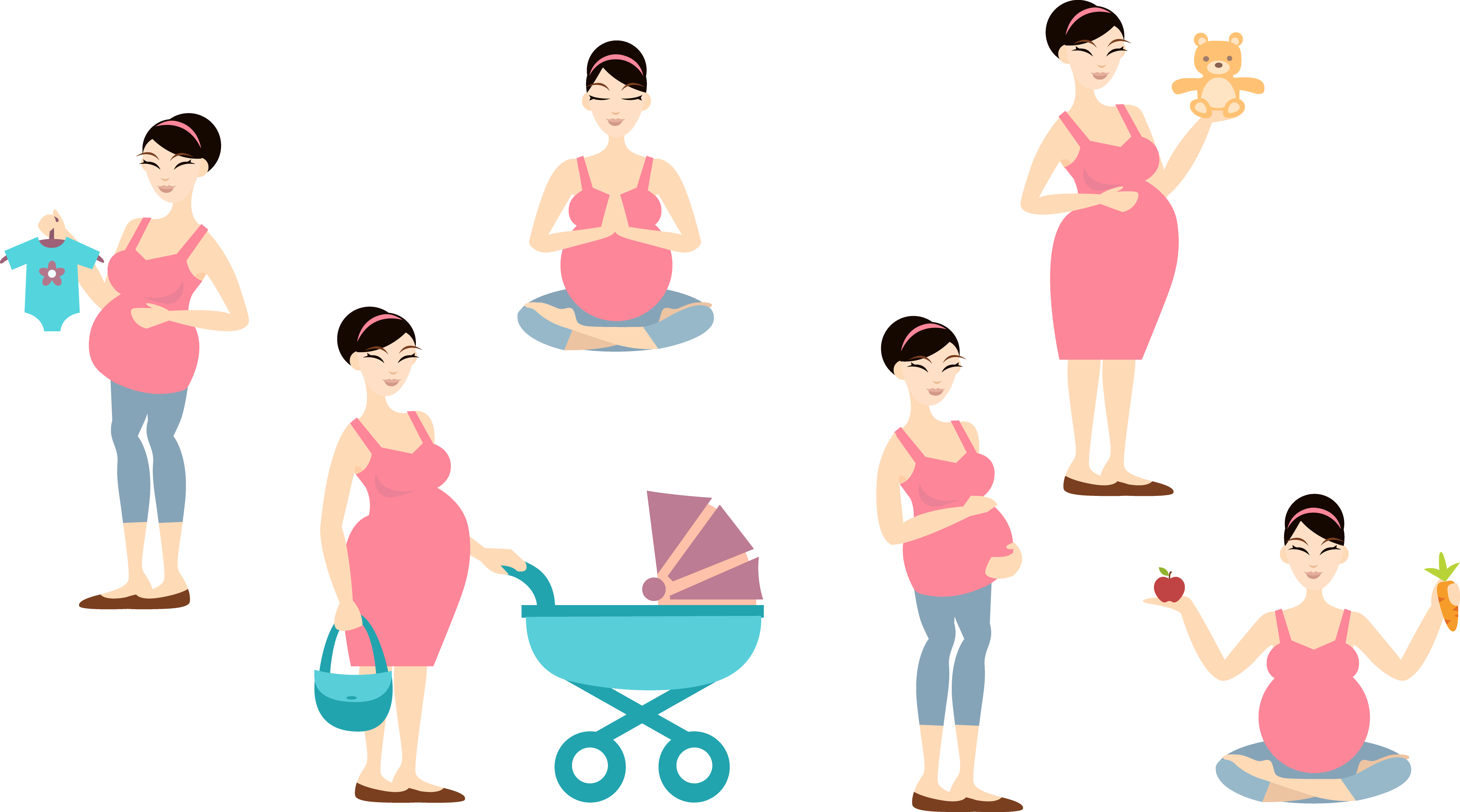 Mother Woman Clip Art - Mother Woman Clip Art (5375x2990)