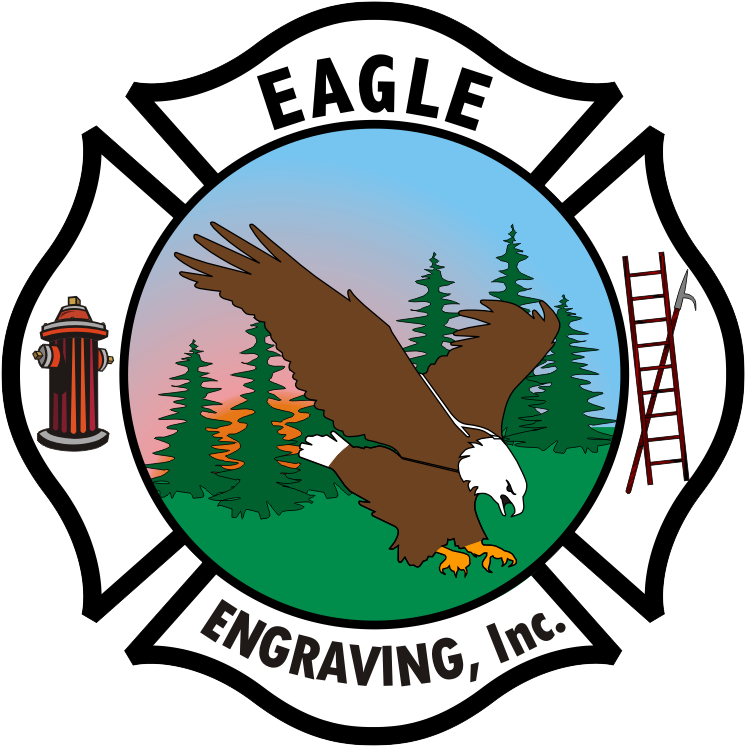 Check Out The Original Eagle Engraving Website - Fire Department Logo Sign (800x801)