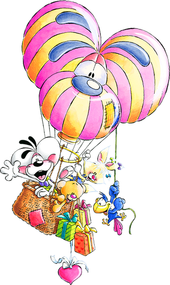 Official Website Of The Diddl-mouse - Diddl Balloon Trip Mousepad (334x559)