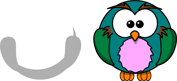 Colorful Cartoon Owl Clip Art At Clipart Library - Cartoon Owl Shower Curtain (600x277)