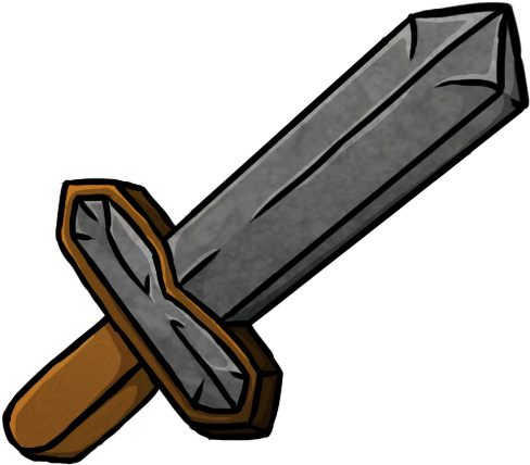 Format - Png - Minecraft Stone Sword Icon (512x512)