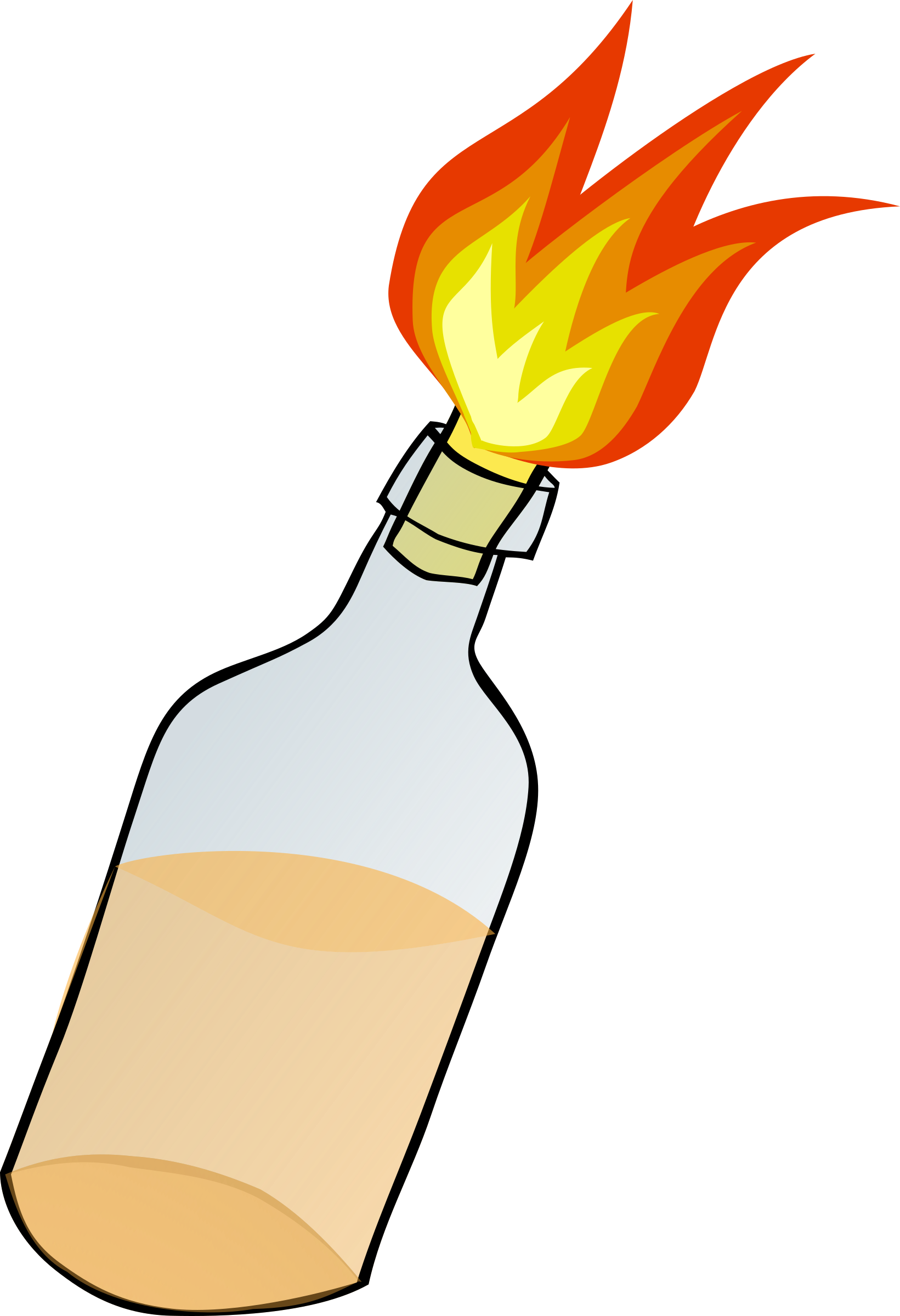 Onlinelabels Clip Art - Molotov Cocktail Clipart (1641x2400)