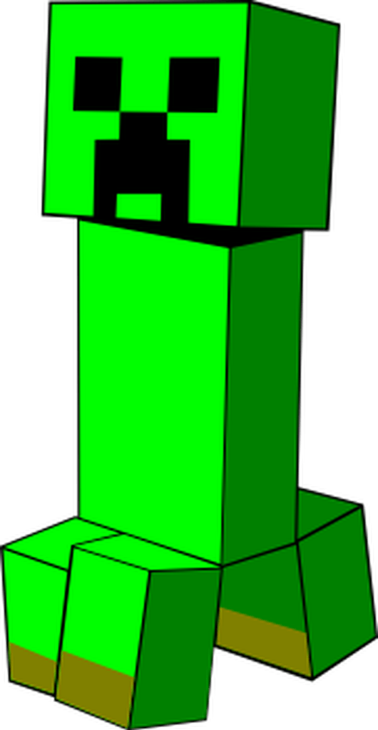A Creeper From Minecraft * Boom * This Svg Will Blow - Minecraft Creeper Svg (530x1024)