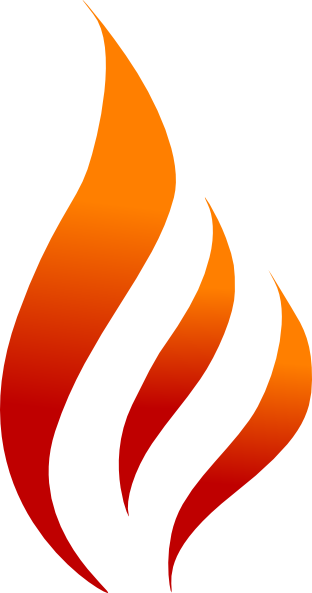 Kn Flame Clip Art At Clker - Oil Flame (312x593)