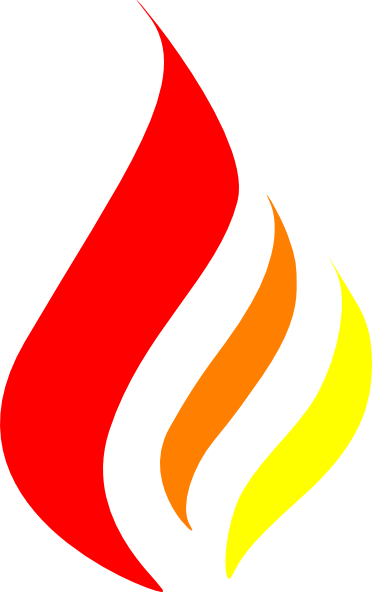 Fire Flames Clipart Png Fire Flames Clipart Png - Red And Yellow Flame (372x592)