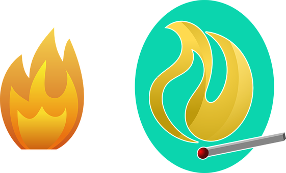 Fire Flame Burn Heat Hot Red Fire Fire Fir - Emblem (561x340)