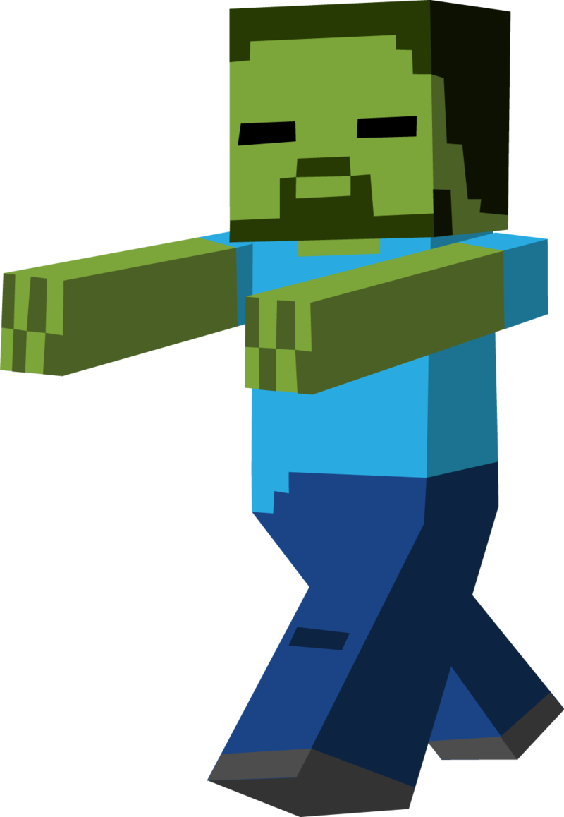 Ddos Protected Minecraft Server Hosting - Minecraft Zombie Png (800x1158)