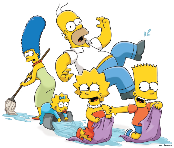 The Simpsons Png Hd - Simpson Brother And Sister (653x563)