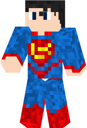 Superman Skin 3d For Minecraft - Minecraft (290x433)