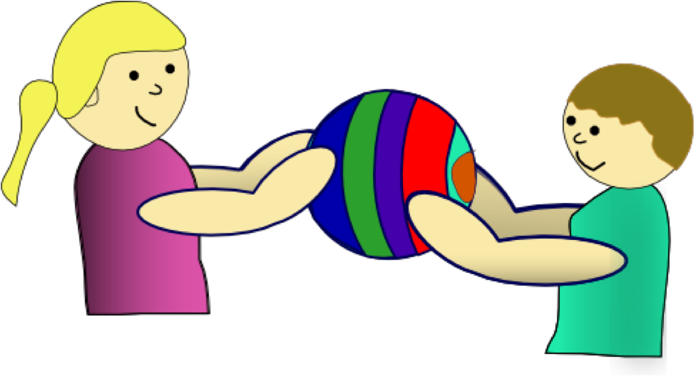 Sharing Child Computer Toy Clip Art - Sharing Child Computer Toy Clip Art (1015x581)