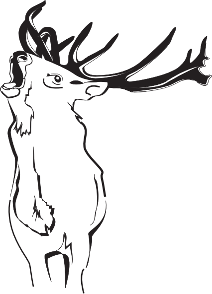 Loud Deer Clip Art At Clkercom Vector Online - Deer (500x694)