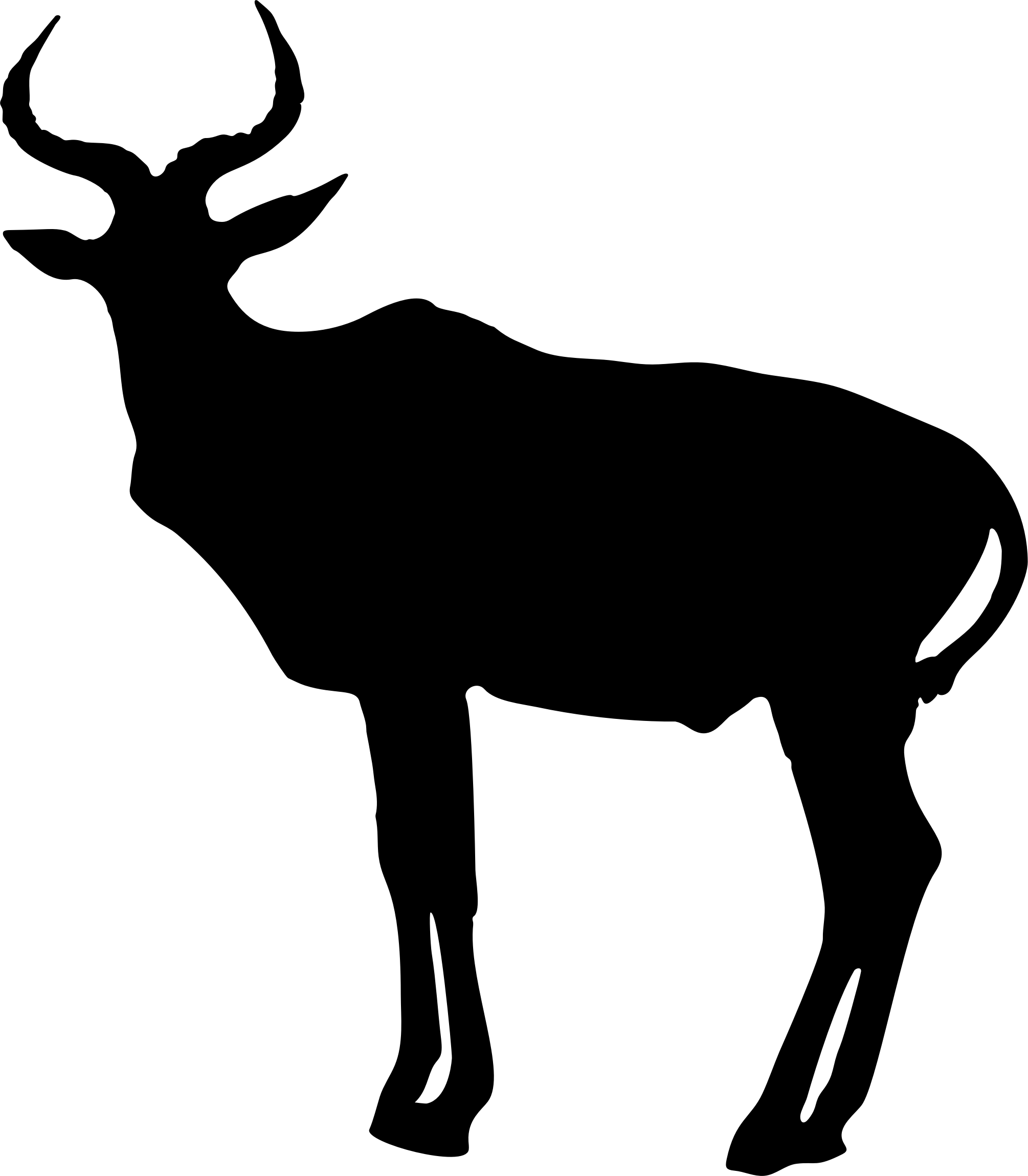 Silhouette - Antelope Silhouette (2010x2300)
