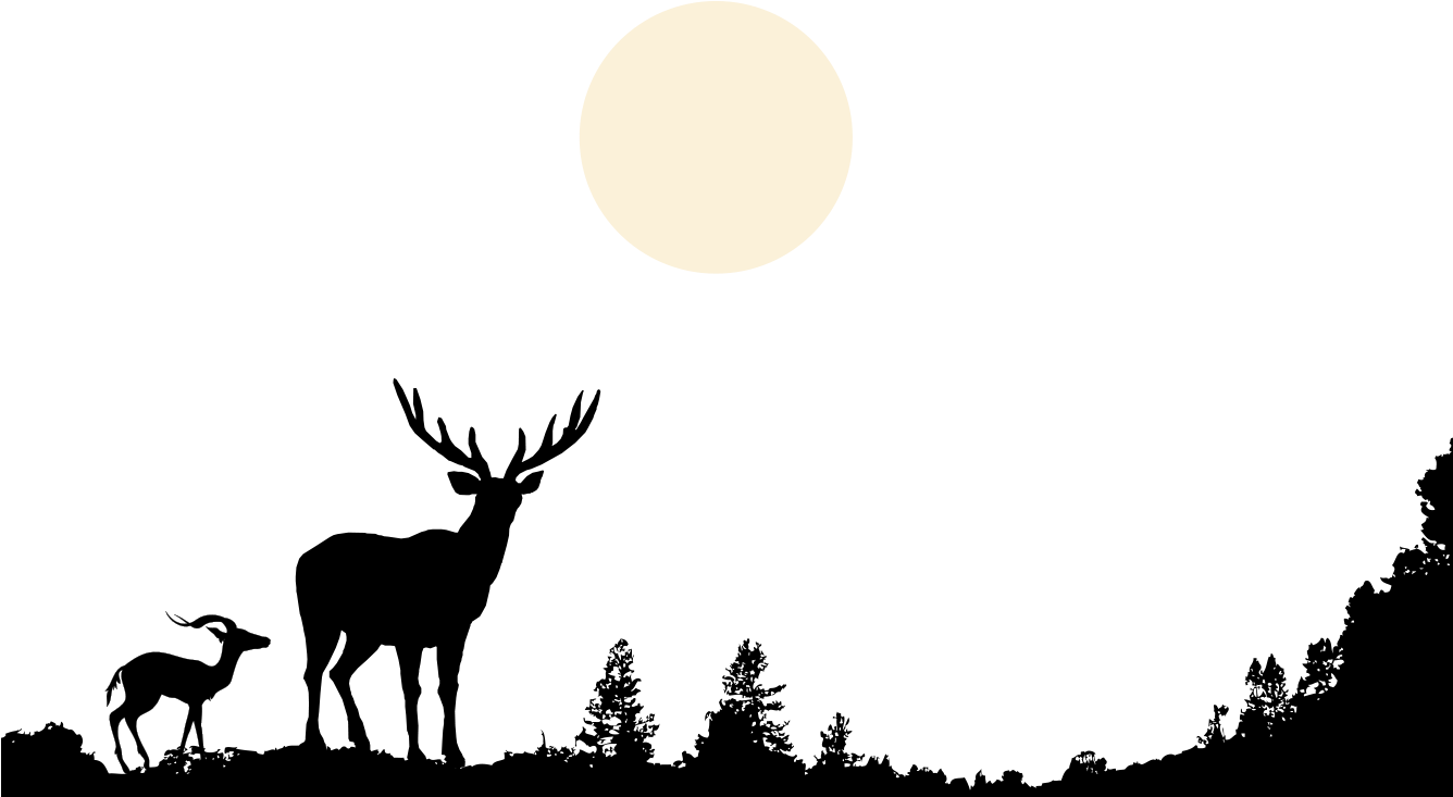 Deer Nature Wildlife Clip Art - Trees Beneath Us [book] (1336x810)