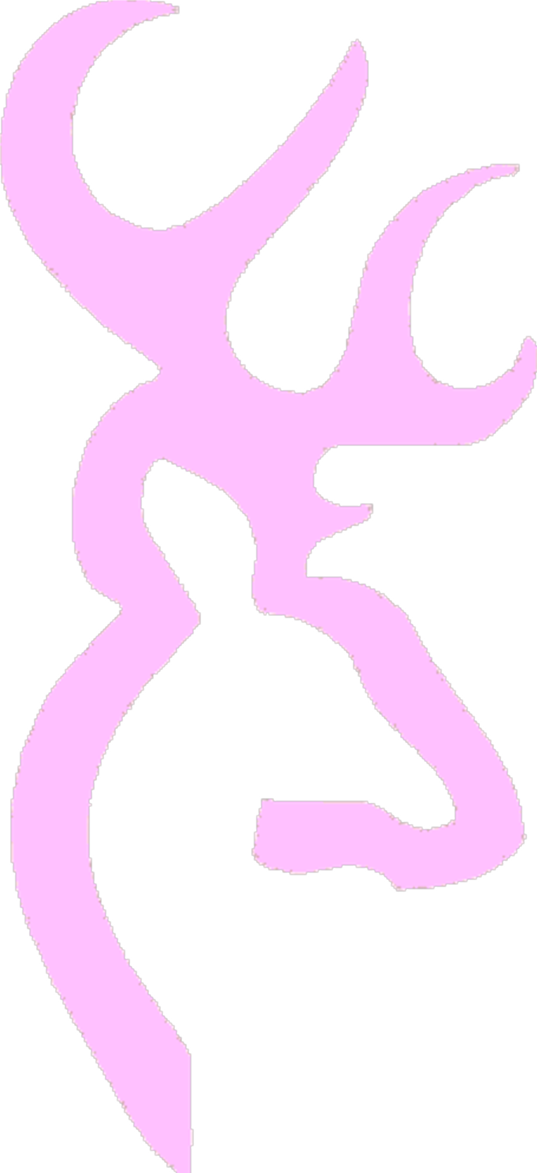Pink Deer Image - Deer Family Stickers For Car (2006x3949)