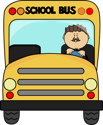 School Bus Driver Clip Art Image Yellow School Bus - School Bus Stay Seated (329x400)