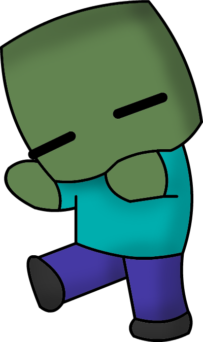 Minecraft Drawing Zombie At Getdrawings - Imágenes De Zombies De Minecraft (400x674)