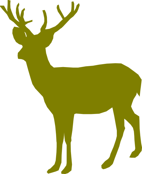Green Clip Art At Clker - Free Hunting Svg Files (486x594)