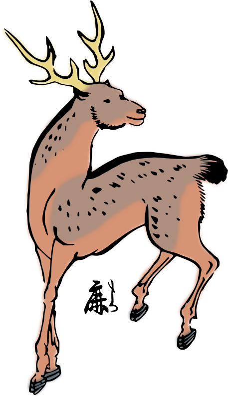 Free Sika Deer - Custom Deer Shower Curtain (457x800)