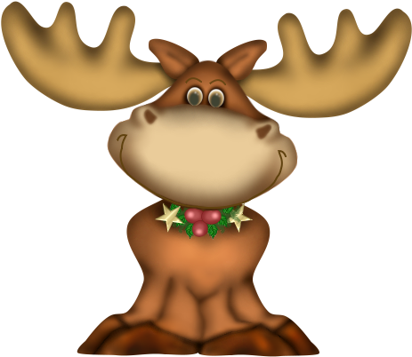 Christmas Deer Png Clipart - Christmas Deer Png (496x423)