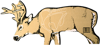 Delta Mckenzie Targets - Delta Cardboard Deer Target (400x400)