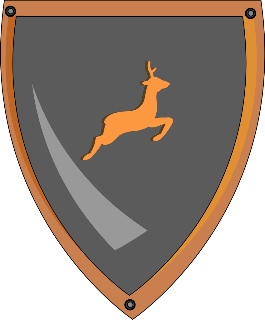 Deer Shield Svg Vector Art - Deer Shield (849x1024)