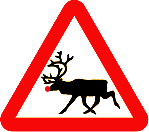 Reindeer Christmas Party Quiz - Reindeer Magnet (513x454)
