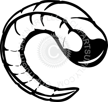 Horns Clipart Ram Horn - Horns Clipart Ram Horn (361x342)