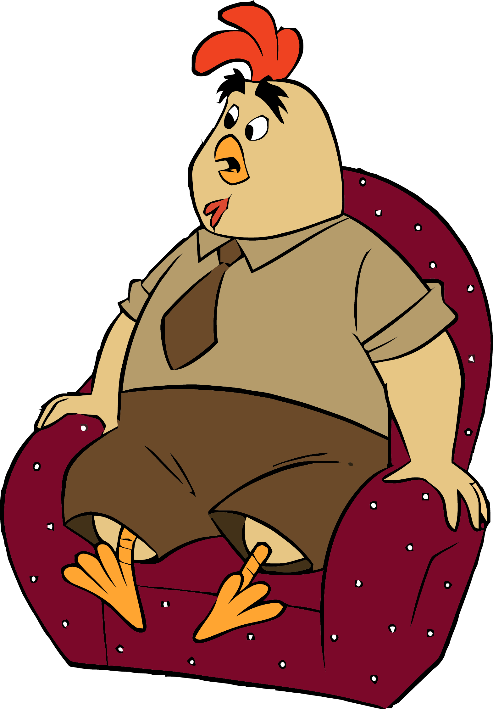 Chicken Little Buck Cluck Staying Clipart Png - Pollo De Chiken Lirol (1568x2254)