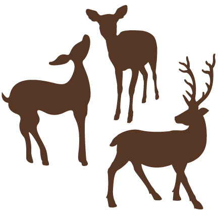 Deer Svg Cut File For Scrapbooking Free Svgs Free Svg - Erste Der Weihnachtsrotwild Zusammen Rustikale Keramik (432x432)