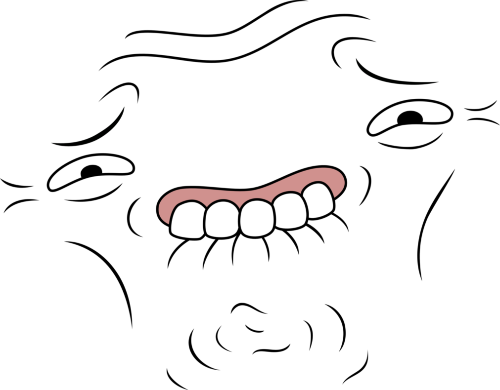 Face animation. Смешные нарисованные лица. Злой рот. Злое лицо без фона.