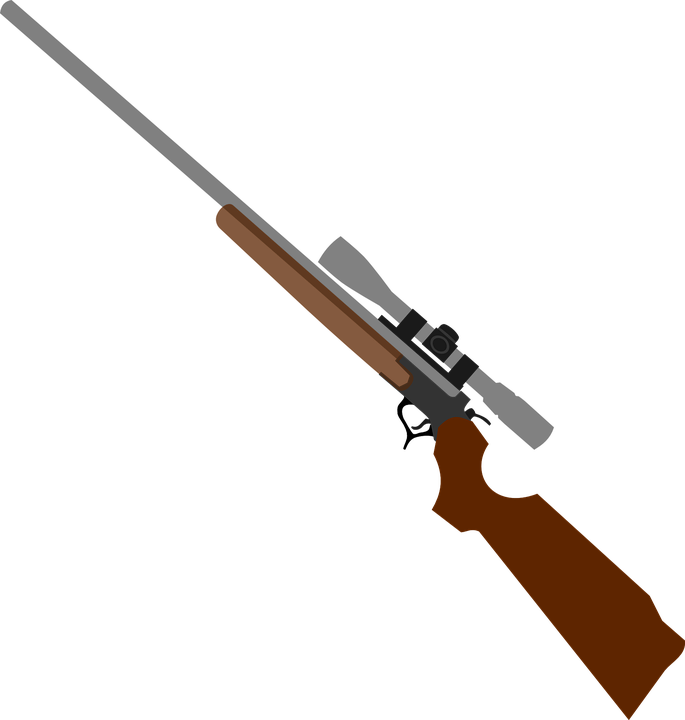 Shotgun Hunting Cliparts - Clip Art Rifle (685x720)