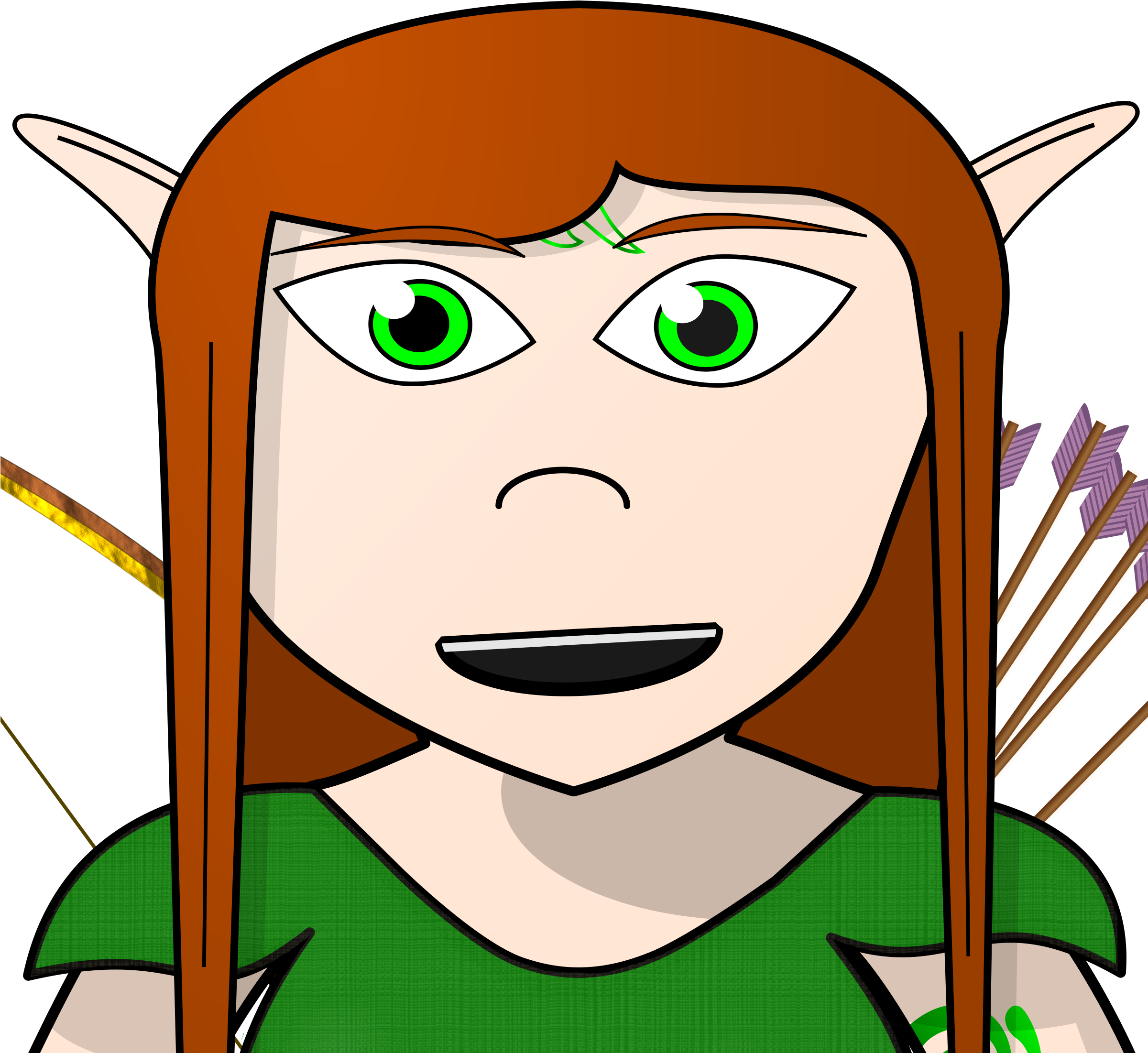 Clipart - Wood Elf Clipart (2400x2400)