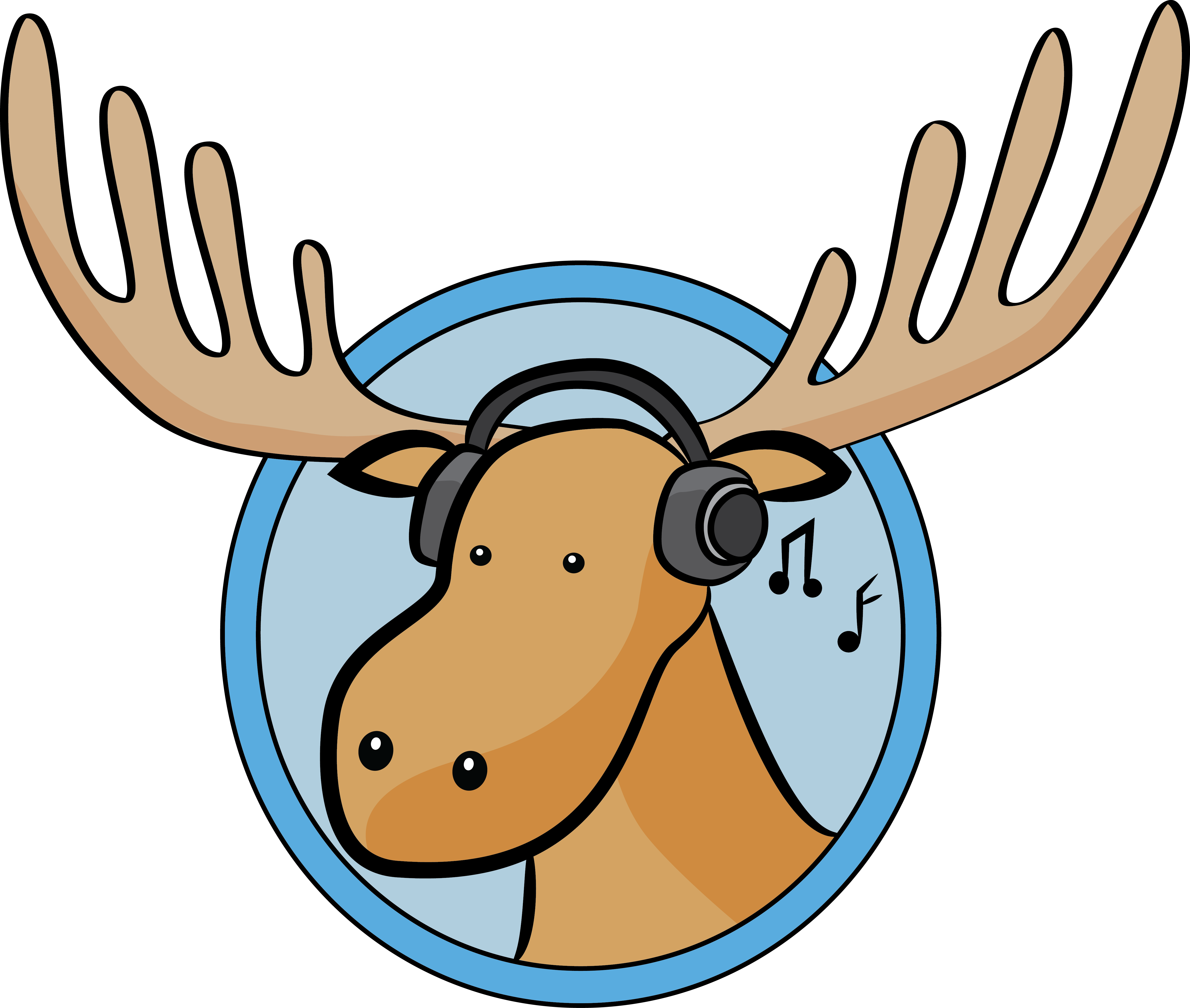 Wwvu Moose - Cartoon Moose (5223x4423)