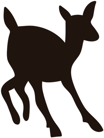 Png Doe Transparent Doe - Deer Silhouette Clip Art Transparent (512x512)