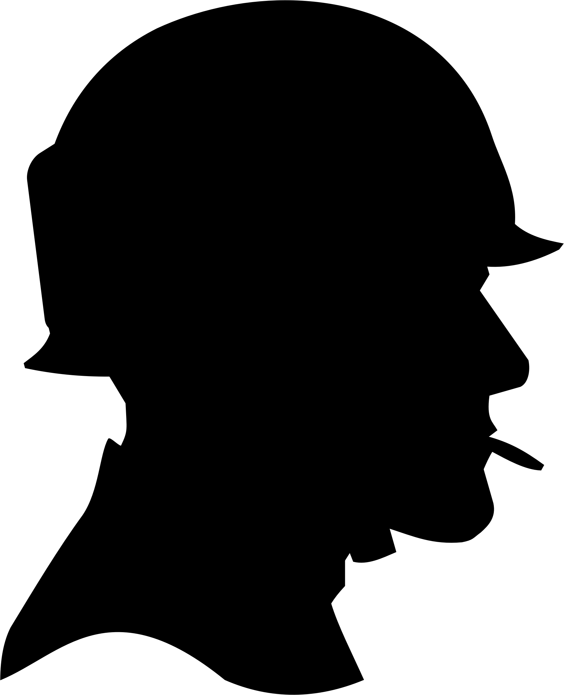 Memorial Day Writing Prompt For Students - Soldier Head Silhouette (1905x2345)
