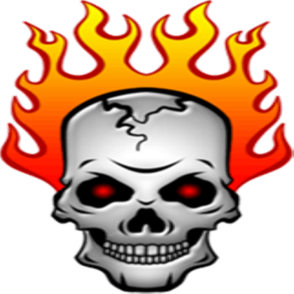 Burning Skull Hd Clipart - Flaming Skull Clip Art (420x420)