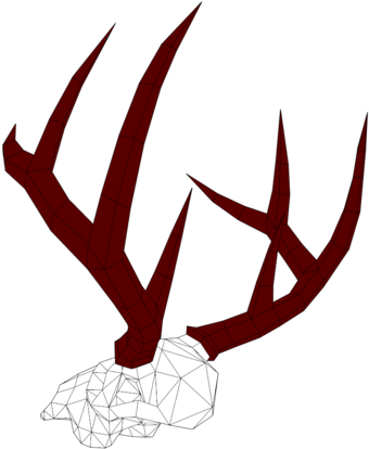 Vitascky 3d File Low Poly Deer Skull, Vitascky - Low Poly (480x480)
