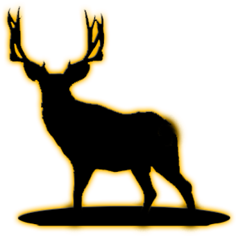 Mule Deer - Silhouette Of Mule Deer (400x400)