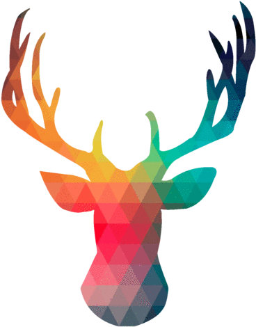 Feminine Deer - Deer Head Vector (480x480)