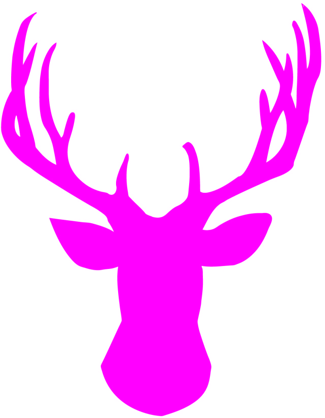Fares Click Here - Deer Head Silhouette (830x830)