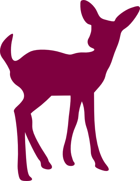 Baby Deer Silhouette (462x597)