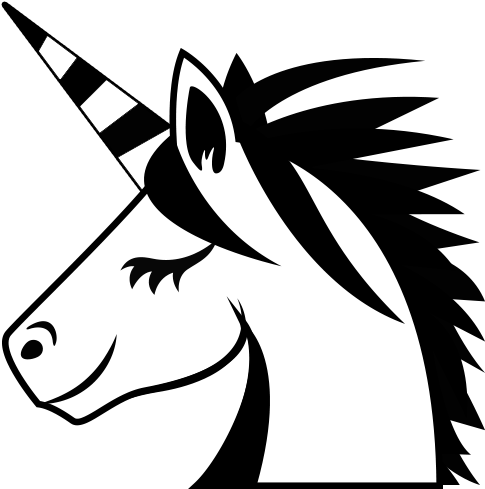 Emoji - Unicorn - Party Unicorn Cartoon Png (500x500)